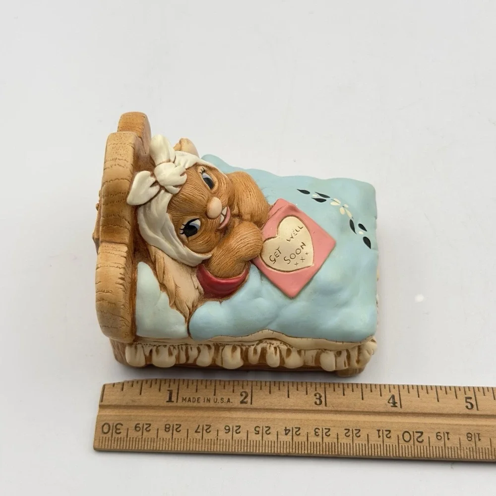 Vtg Pendelfin‎ Rabbits CHIRPY Get Well Soon Bunny Doreen Noel Roberts DNR Box